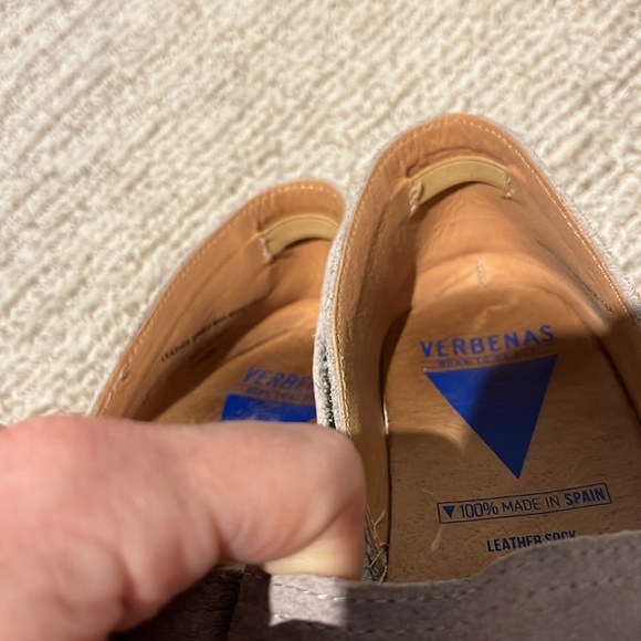 Verbenas Espadrilles Carmen Suede Made in Spain Neutral Gray Women’s EU 38 - Picture 11 of 12